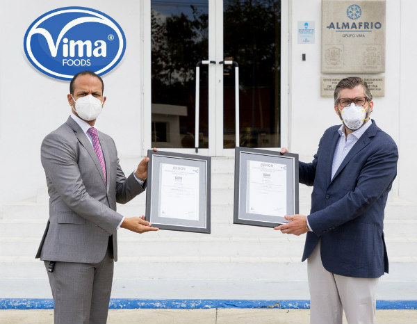 Vima Dominicana y Almafrio primeras empresas de la alimentación y la logística en recibir certificación AENOR sobre protocolos de actuación frente al COVID-19